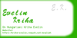 evelin kriha business card